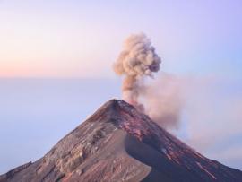 guatemala central america volcano erupting