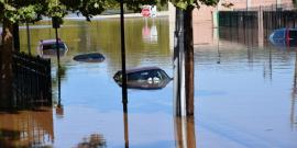 The remnants of Hurricane Ida left cars submerged on flooded roads in New Brunswick, New Jersey. iStock