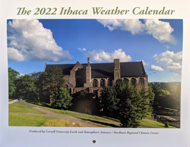 Cornell Calendar 2022 The 2022 Edition Of The Ithaca Weather Calendar Is Available To Order! |  Earth And Atmospheric Sciences